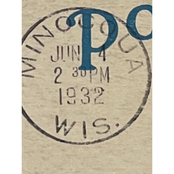 Vintage 1932 Lithograph Ephemera Postcard Humor Mess Of Fish Near Minocqua, WISC - Picture 7 of 9